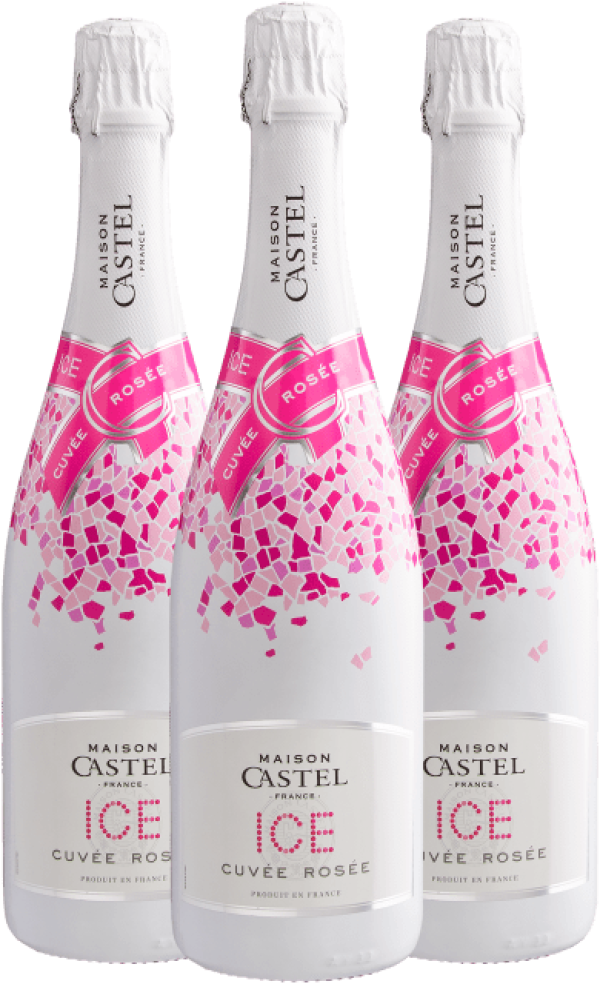 Kit 3 Maison Castel Cuvée Rosée Ice Demi-Sec