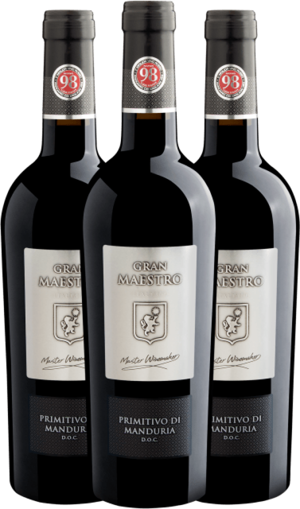 Kit 3 Gran Maestro Primitivo di Manduria