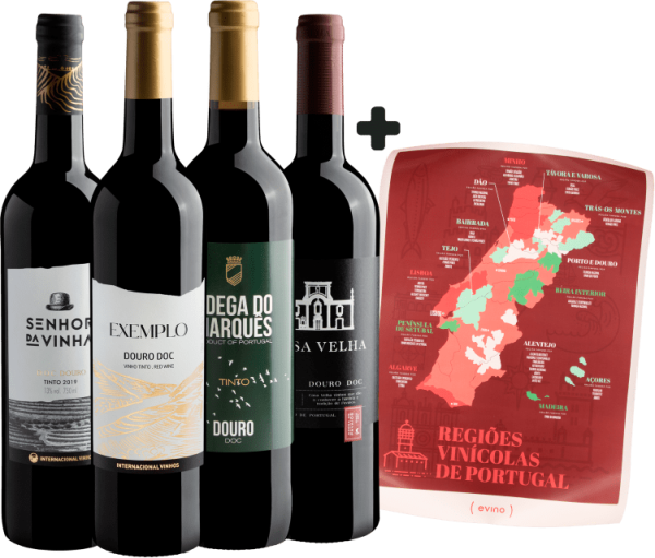 Kit O Melhor do Douro + Pôster Regiões Vinícolas de Portugal