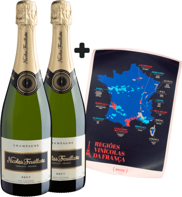 Kit Duo Champagne Nicolas Feuillate Brut