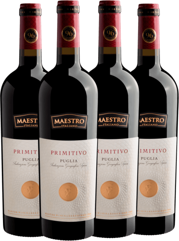 Kit 4 Maestro Italiano Primitivo Puglia IGT 2020