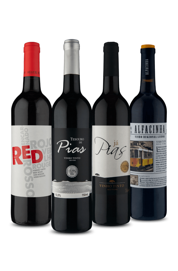 Kit Tintos Portugueses (4 vinhos)