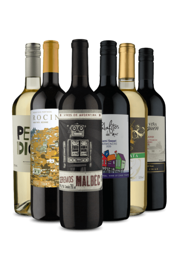 Kit Vinhos Selecionados de 4 Países (6 Vinhos)
