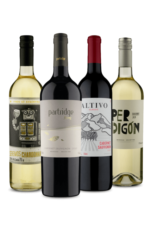 Kit Cabernet e Chardonnay Argentinos (4 Vinhos)