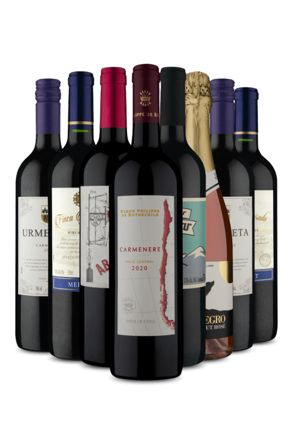 Kit 8 - Espumante Entre os Tintos Premium (8 Vinhos)
