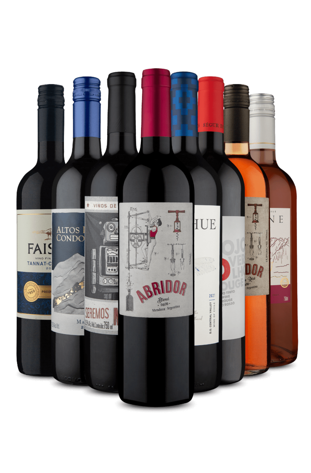 Kit 8 - 6 de Tintos e 2 de Rosés (8 Vinhos)