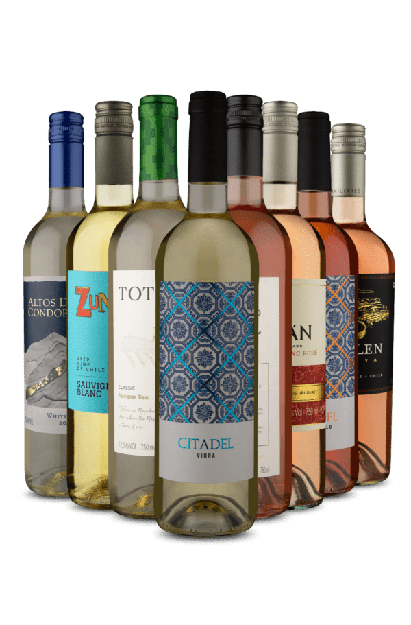 Kit 8 - Refrescância de Rosés e Brancos (8 Vinhos)