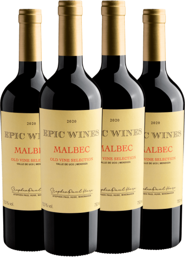 Kit 4 Belhara Estate Epic Wines Malbec Old Vine Selection