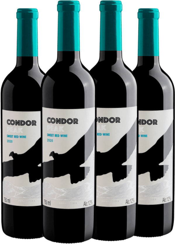 Kit 4 Condor Peak Sweet Red Wine Suave