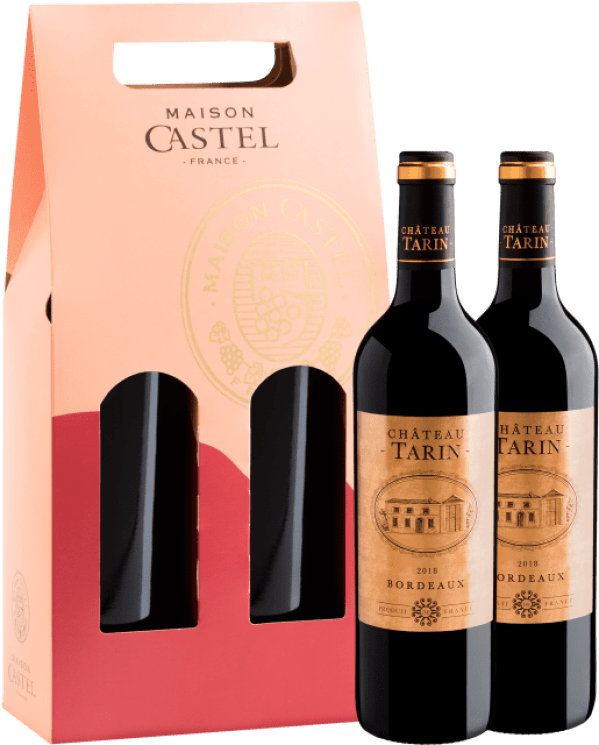 Kit 2 Château Tarin Bordeaux + Caixa de Presente