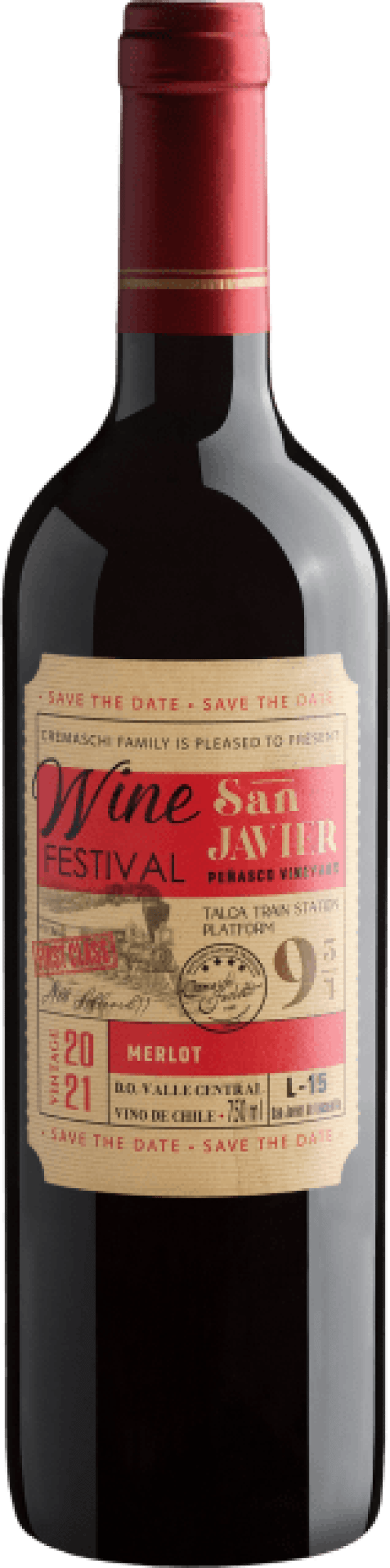Wine Festival San Javier Merlot Valle Central D.O. 2021