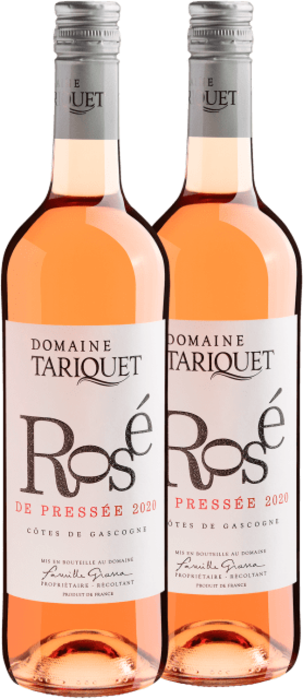 Kit com 2 Domaine Tariquet Rosé de Pressé Côtes de Gascogne IGP 2020