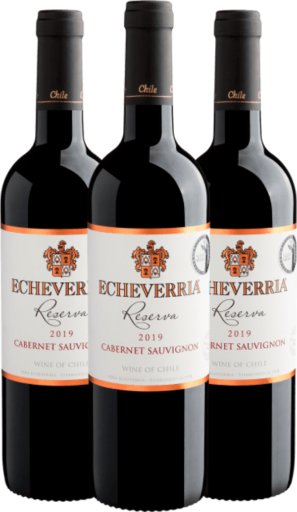 Kit 3 Echeverria Reserva Cabernet Sauvignon