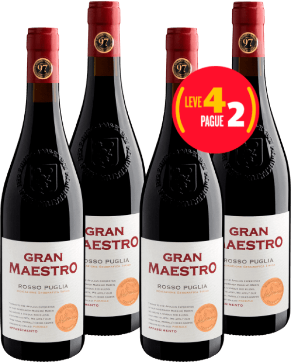 Leve 4, Pague 2: Gran Maestro Rosso Appassimento Puglia IGT 2019