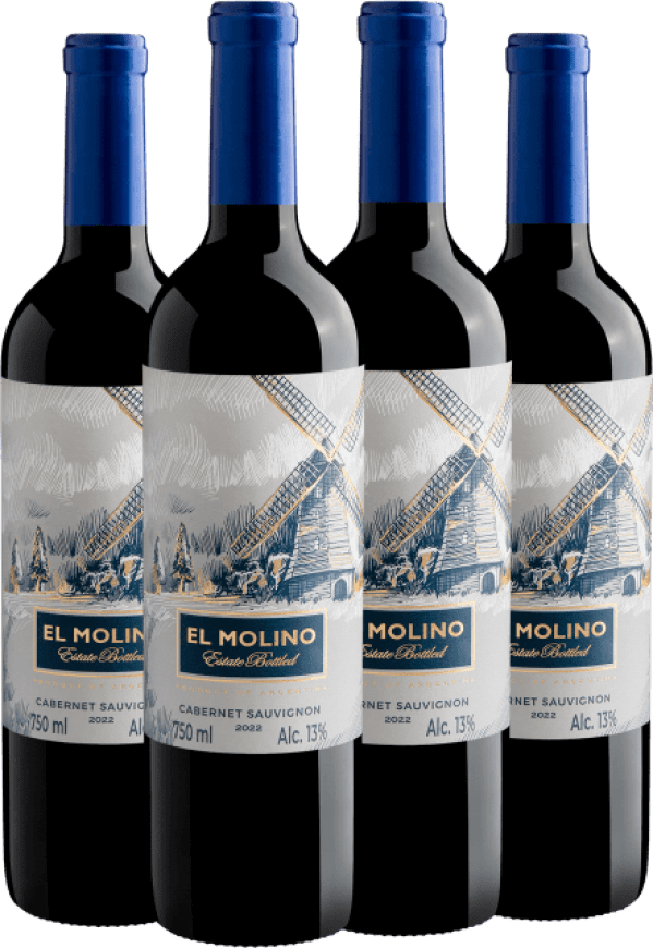 Kit 4 El Molino Estate Bottled Cabernet Sauvignon 2022