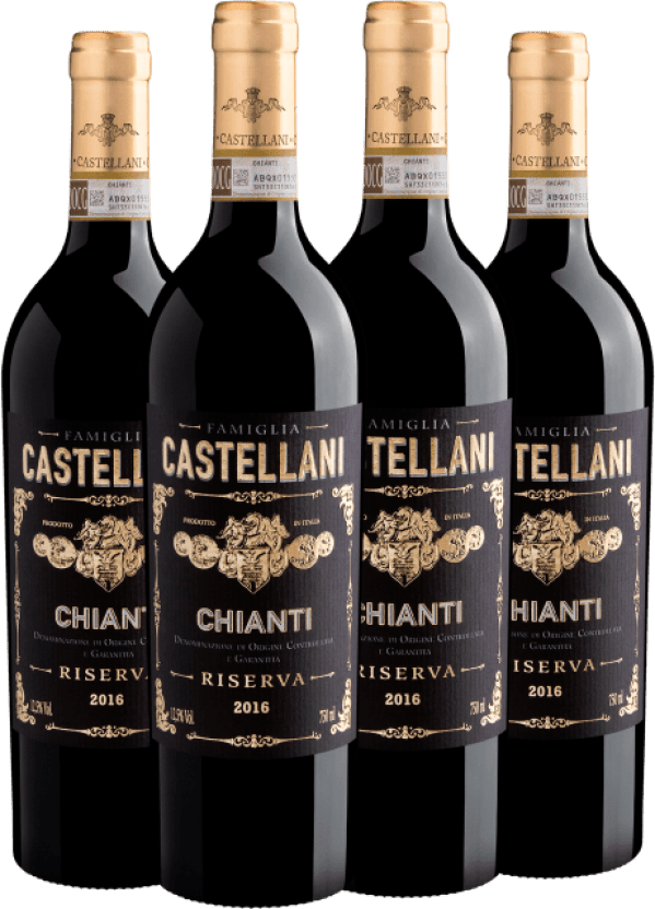 Kit 4 Famiglia Castellani Chianti Riserva DOCG