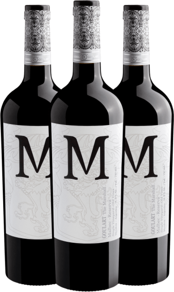 Kit 3 Goulart M The Marshall Malbec Reserva Single Vineyard Old Vines 2018