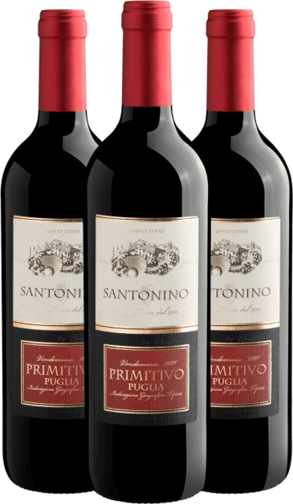 Kit 3 Santonino Primitivo Puglia IGT 2021