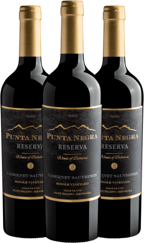Kit 3 Punta Negra Reserva Cabernet Sauvignon Single Vineyard 2020