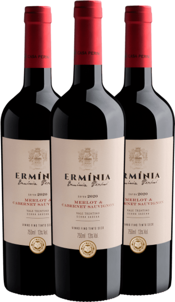 Kit 3 Ermínia Perini Merlot & Cabernet Sauvignon