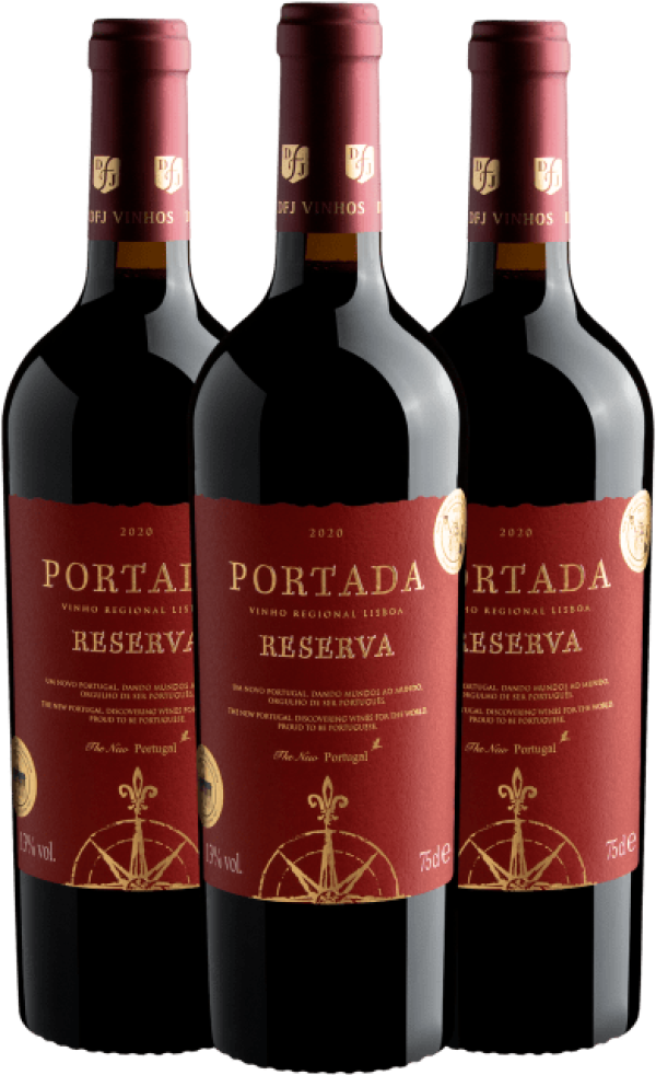 Kit 3 Portada Reserva Vinho Regional Lisboa