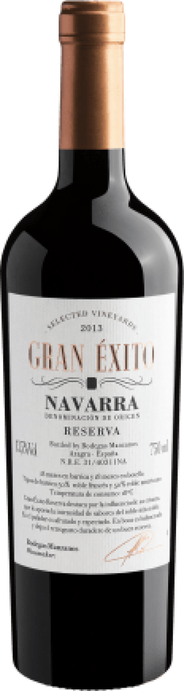 Gran Éxito Selected Vineyards Reserva Navarra D.O. 2013