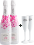 Kit 2 Maison Castel Cuvée Rosée Ice Demi-Sec + 2 Taças